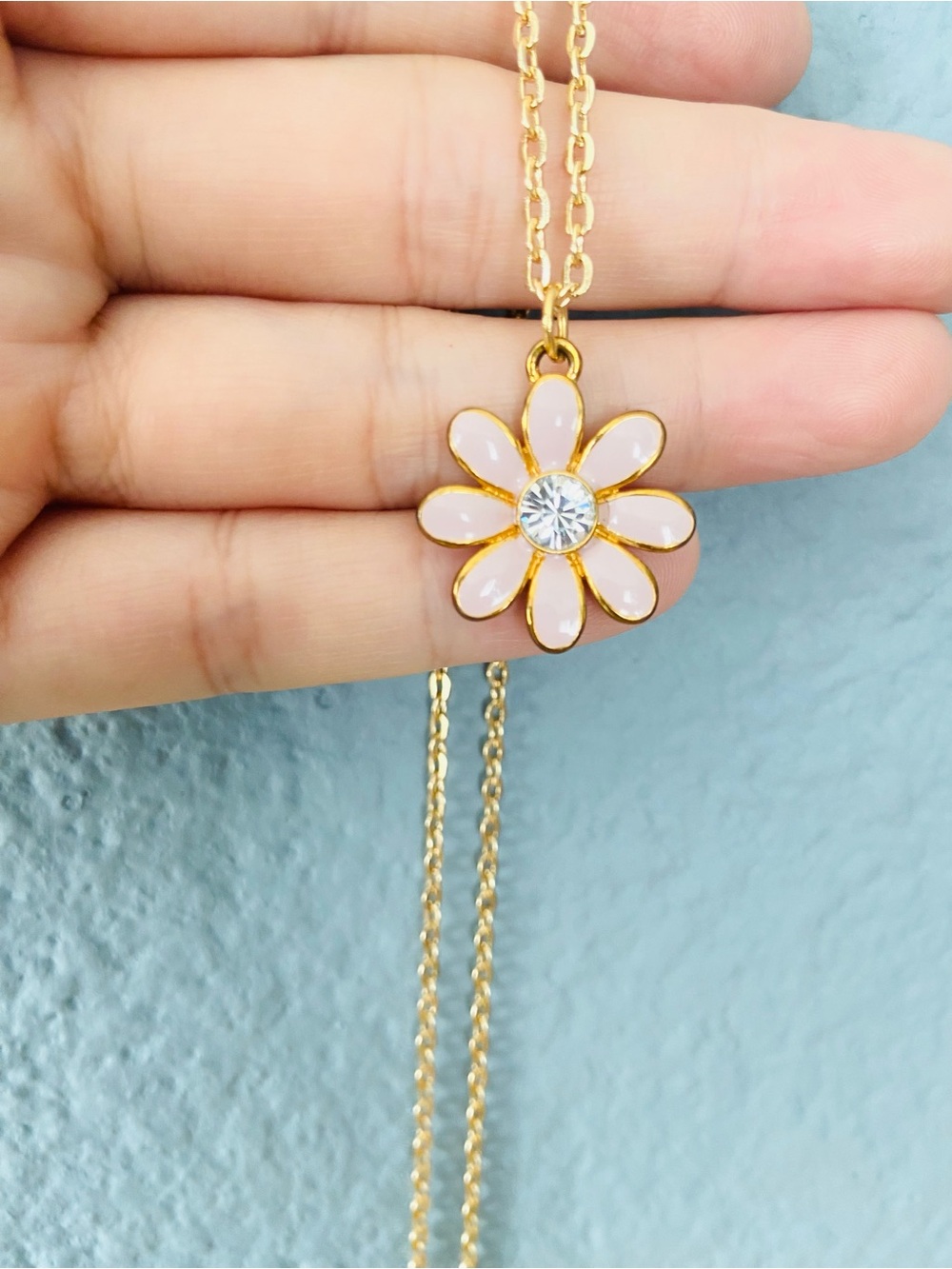 Coach Paved Lilac Daisy Flower Charm Gold Plated …